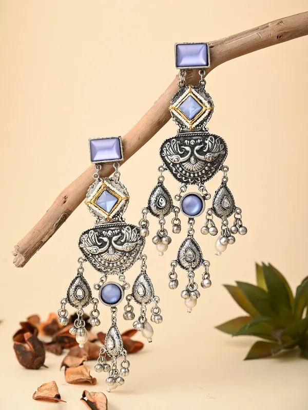 Silver_oxydised_lightweight_long_Drop_Earring