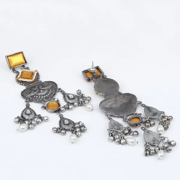 Silver_oxydised_lightweight_long_Drop_Earring