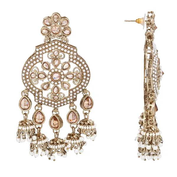 Gold_plated_Kundan_chandbali_with_small_jhumka_Hangings
