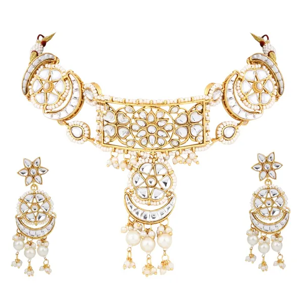 Kundan_&_Meenakari_Necklace_Set_Gold