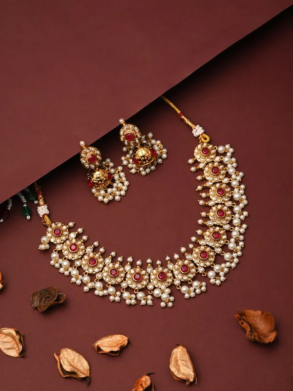 Gold-Plated_Kemp_Stone_Necklace_Set_with_Jhumka_Earrings