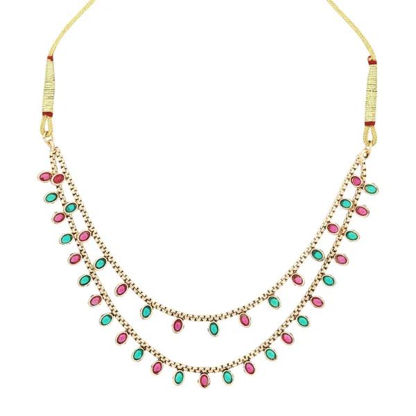 Gold_Plated_Delicate_Double_Layered_Necklace_Set