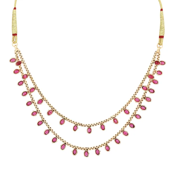 Gold_Plated_Delicate_double_layered_Necklace_Set