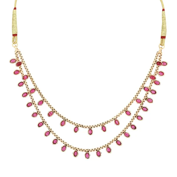 Gold_Plated_Delicate_double_layered_Necklace_Set