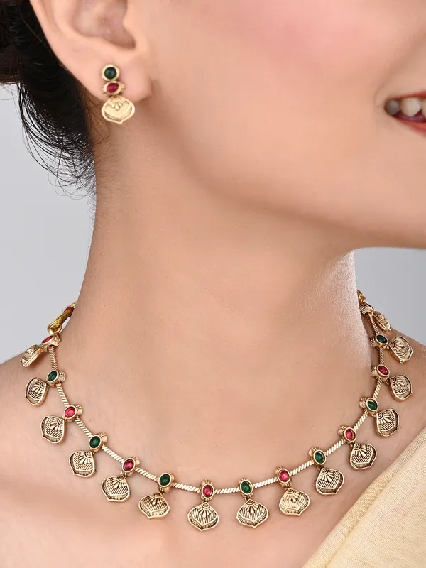 Gold_Plated_Delicate_Necklace_Set