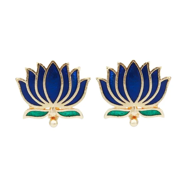 Gold_Plated_Delicate_Lotus_Necklace_Set