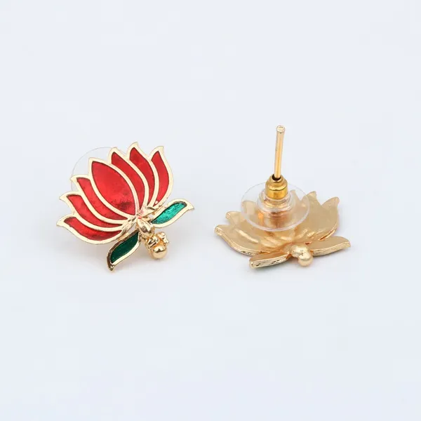 Gold_Plated_Delicate_Lotus_Necklace_Set