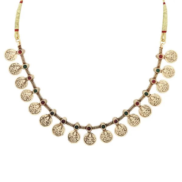 Gold_Plated_Laxmi_coin_Necklace_Set