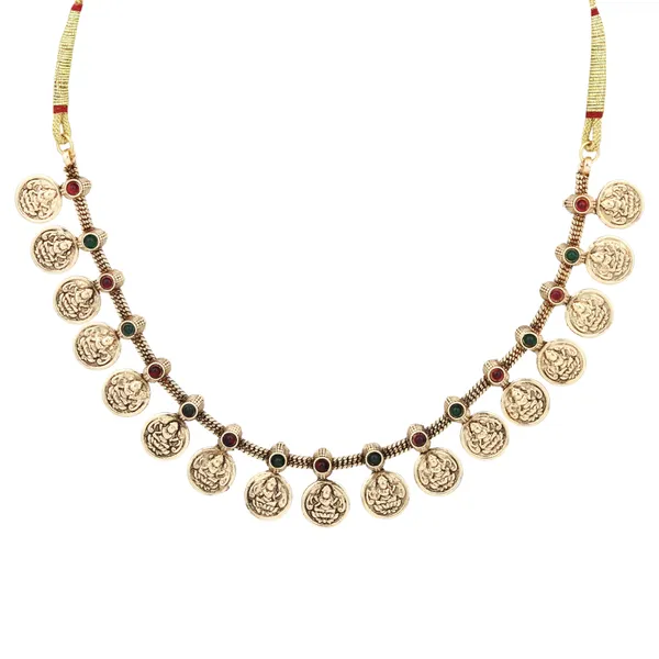 Gold_Plated_Laxmi_coin_Necklace_Set