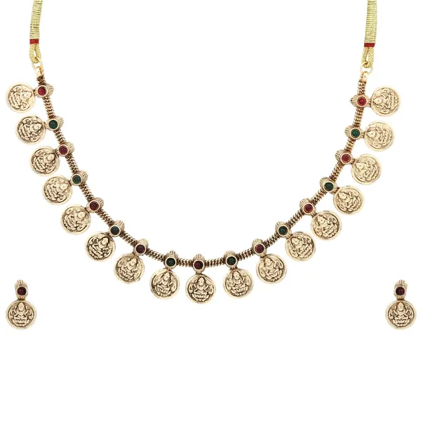 Gold_Plated_Laxmi_Coin_Necklace_Set