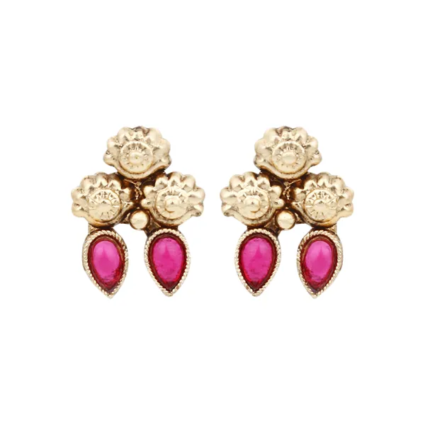 Gold_Plated_Multi_coloured_stone_Necklace_set