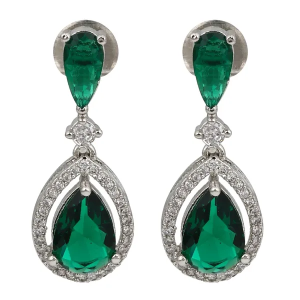 Rhodium_plated_Tear_drop_Necklace_set