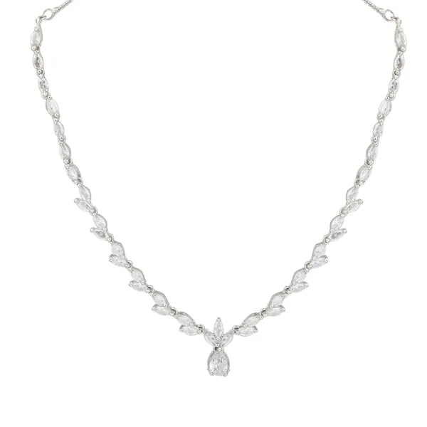 Silver-Tone_Teardrop_Necklace_Set