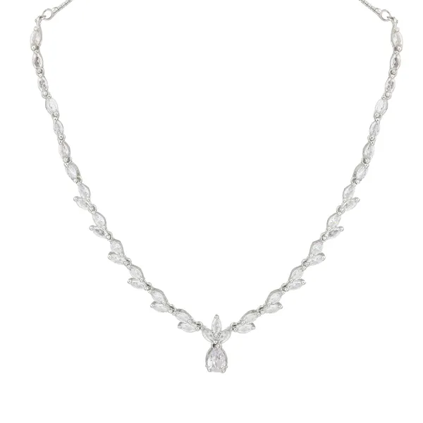 Silver-Tone_Teardrop_Necklace_Set