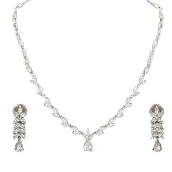 Silver-Tone_Teardrop_Necklace_Set