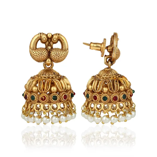 Traditional_Gold_Temple_Jewelry_Necklace_Set_with_Earrings