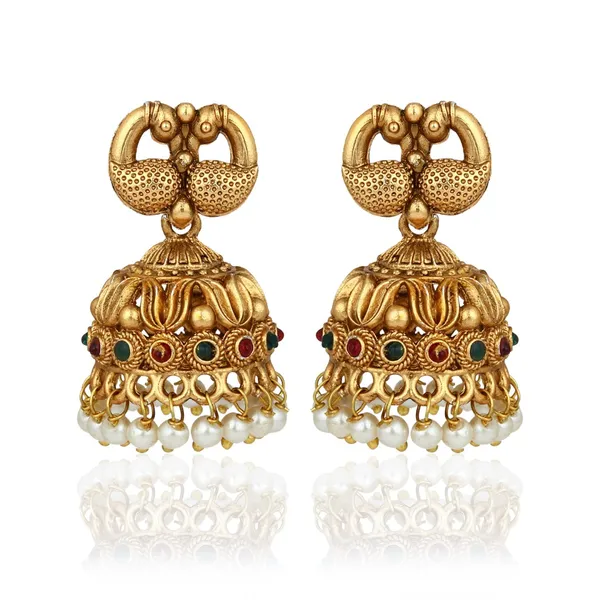 Traditional_Gold_Temple_Jewelry_Necklace_Set_with_Earrings