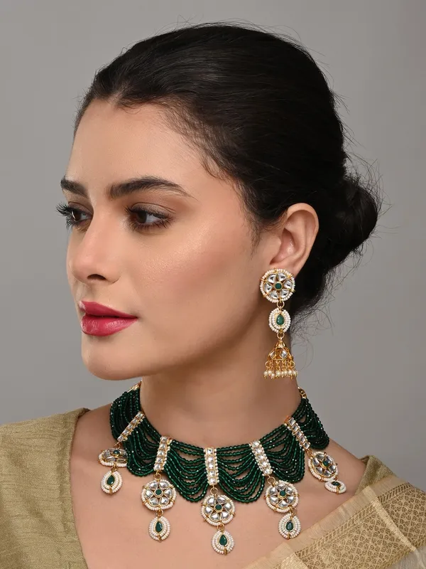 Emerald_Green_Layered_Bead_Necklace_Set