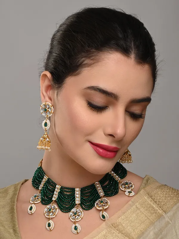 Emerald_Green_Layered_Bead_Necklace_Set