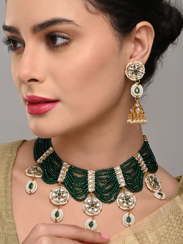 Emerald_Green_Layered_Bead_Necklace_Set