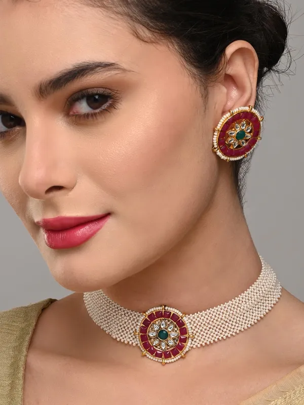 Ruby_Pearl_Circular_Necklace_Set