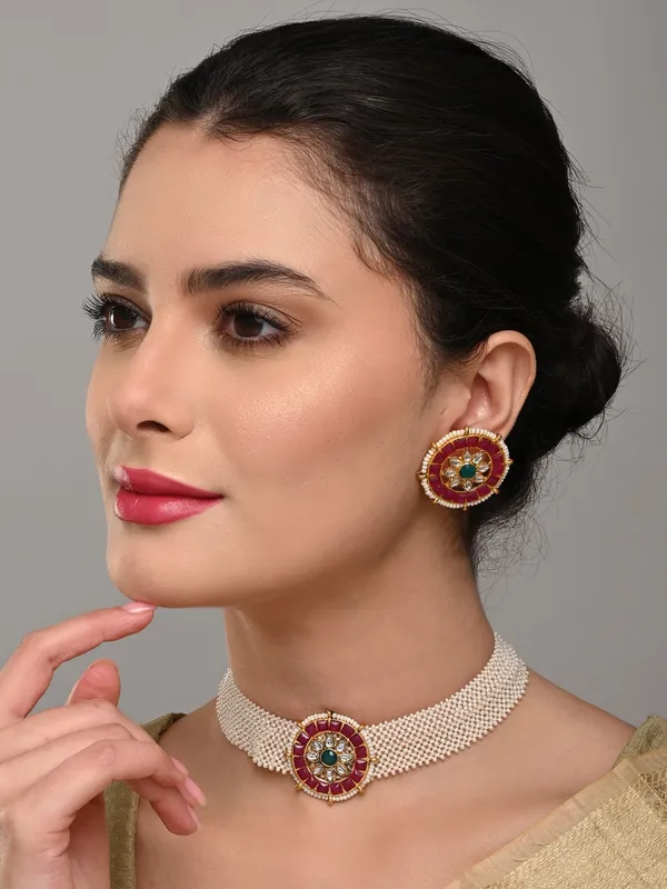 Ruby_Pearl_Circular_Necklace_Set