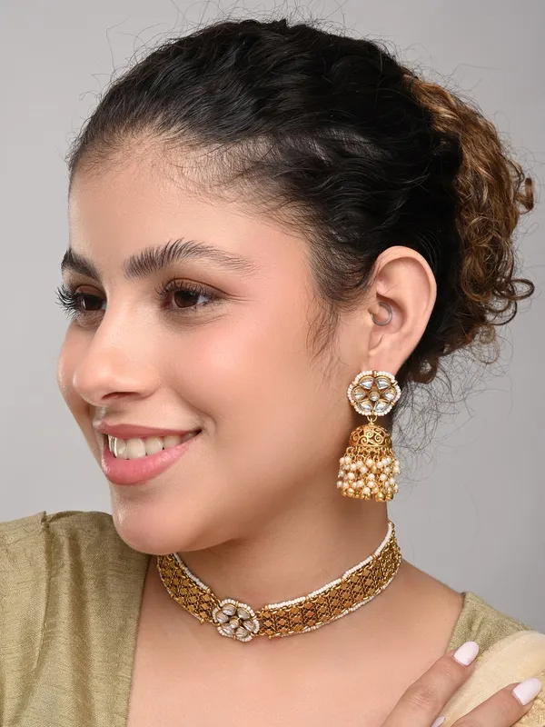 Kundan_Choker_Necklace_Set_with_Jhumka_Earrings