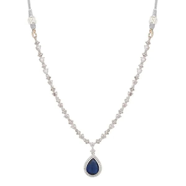 Sparkling_Blue_Teardrop_Necklace_Set
