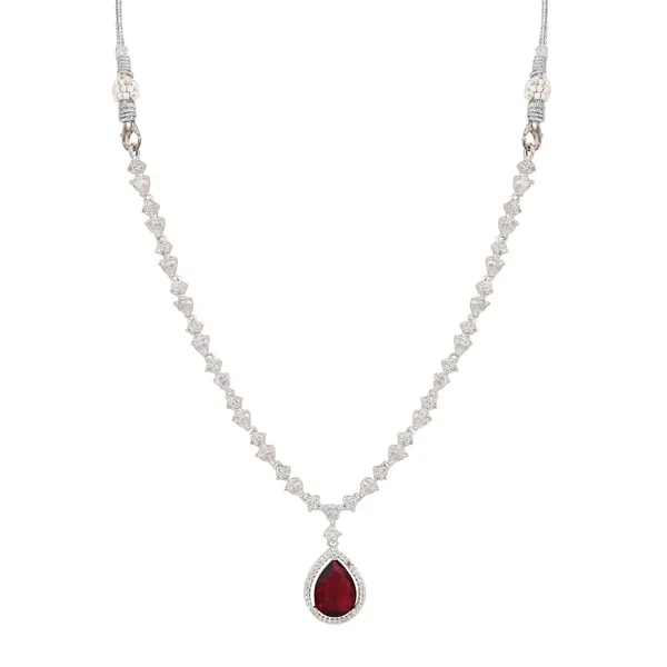 Sparkling_Red_Teardrop_Necklace_Set