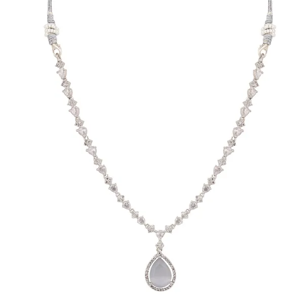 Sparkling_Grey_Teardrop_Necklace_Set