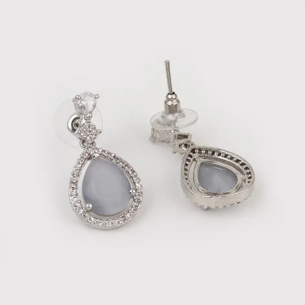 Sparkling_Grey_Teardrop_Necklace_Set