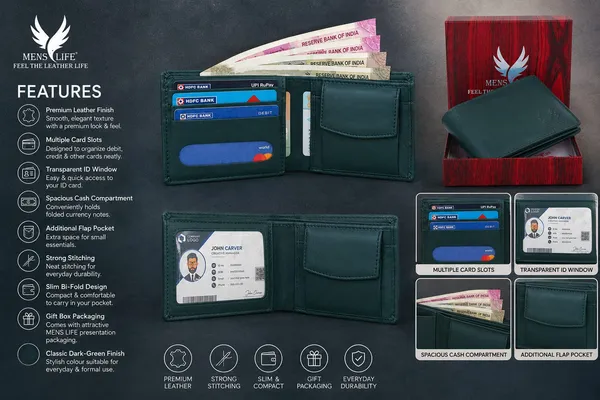 Green_Leather_Bi-Fold_Wallet_for_Men