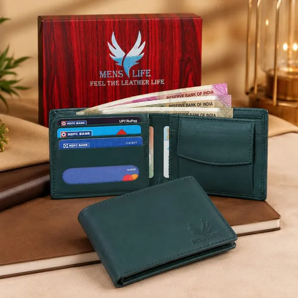 Green_Leather_Bi-Fold_Wallet_for_Men