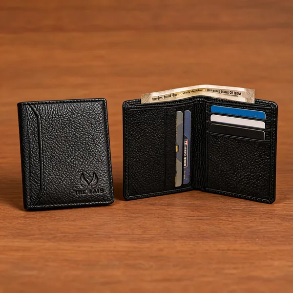 Black_Textured_Leather_Look_3_Piece_Wallet_Set_For_Men_Pack_Of_2