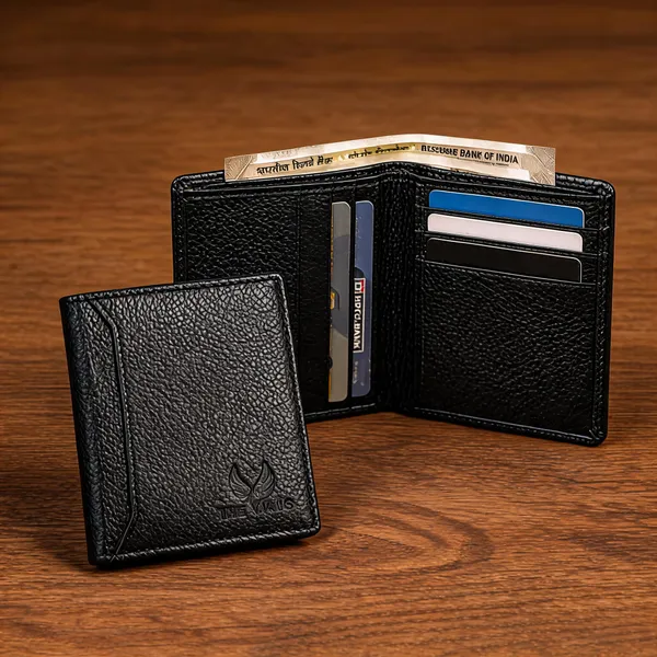 Black_Textured_Leather_Look_3_Piece_Wallet_Set_For_Men_Pack_Of_2