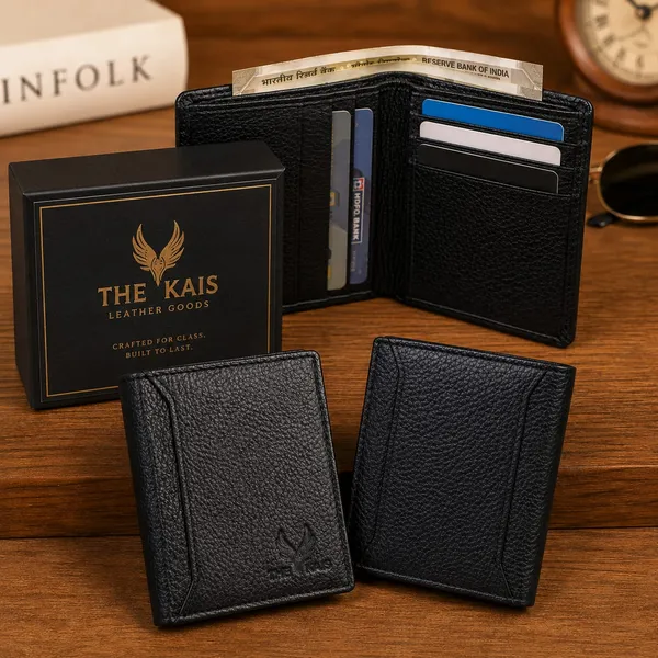 Black_Textured_Leather_Look_3-Piece_Wallet_Set_for_Men