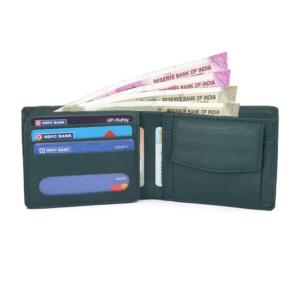 Green_Leather_Bi-Fold_Wallet_for_Men