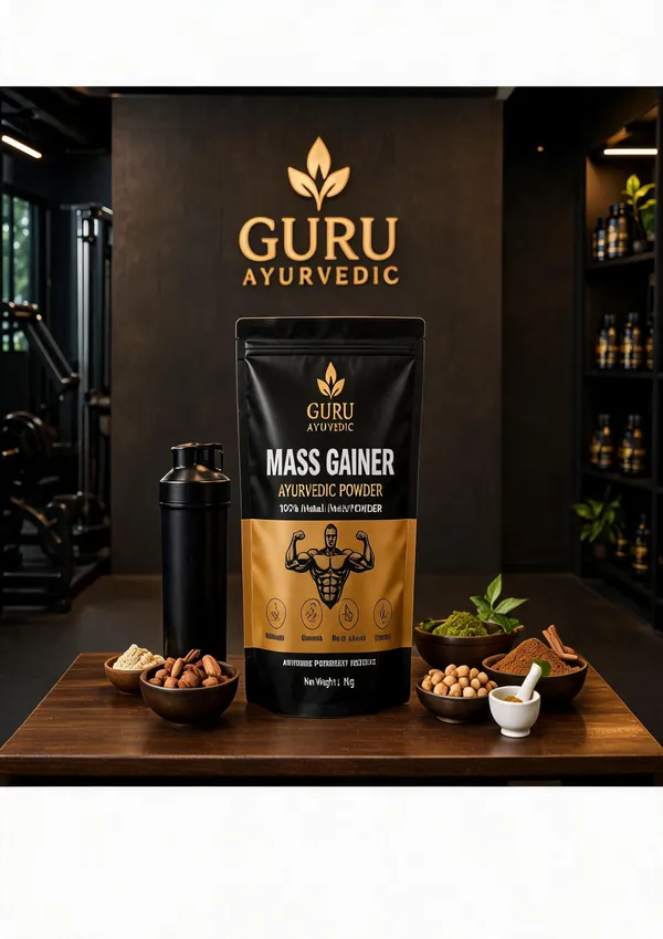 Guru_Ayurvedic_Mass_Gainer_Ashwagandha_Soy_Protein_Herbal_Powder