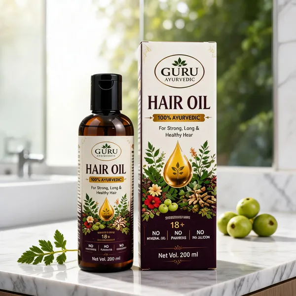 Guru_Ayurvedic_18_Herb_Bhringraj_Amla_Brahmi_Nourishing_Hair_Oil