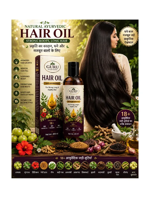 Guru_Ayurvedic_18_Herb_Bhringraj_Amla_Brahmi_Nourishing_Hair_Oil