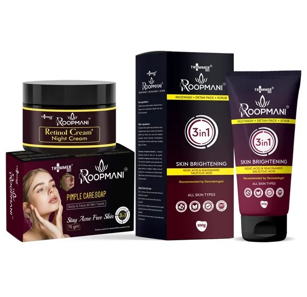 Roopmani_Retinol_Night_Cream_+_Pimple_Care_Soap_+_3_in_1_Face_Wash_Combo_Pack_(25_Gram_+_75_Gram_+_100_Gram)