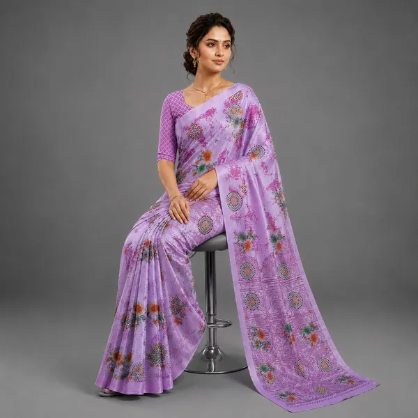 Lavender_Floral_Printed_Saree_for_Women
