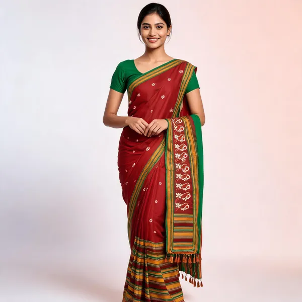 Maroon_Turkey_Silk_With_Handwork_Saree_For_Women