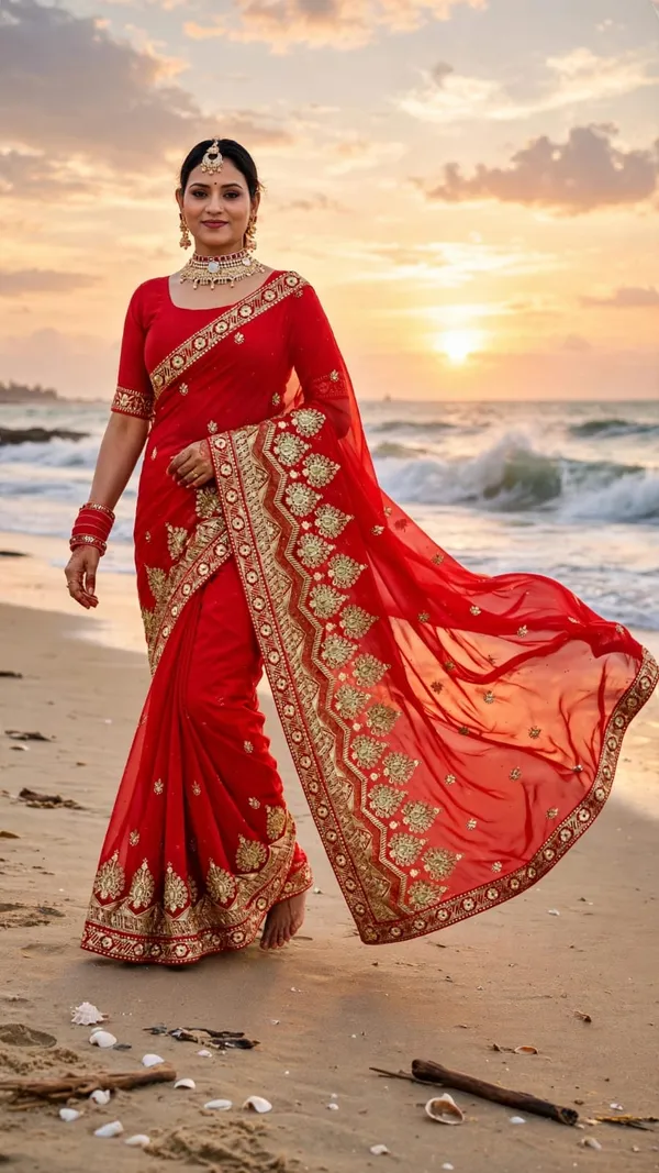 Red_blooming_georgette_jari_work_with_siroski_work_saree