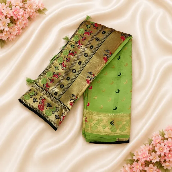 Green_Woven_Traditional_Saree_for_Women