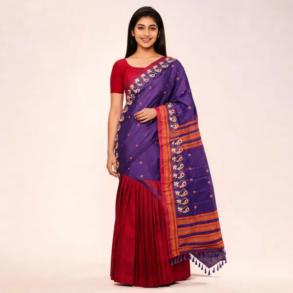 Purple_Turkey_Silk_With_Handwork_Saree_For_Women