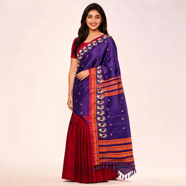 Purple_Turkey_Silk_With_Handwork_Saree_For_Women