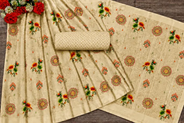 Cream_Printed_Saree_for_Women