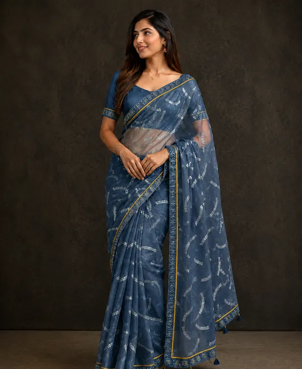 Blue_twill_Net_With_Satari_Work_Saree_For_Women