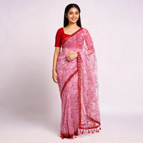 Pink_Twill_Net_With_Satari_Work_Saree_For_Women